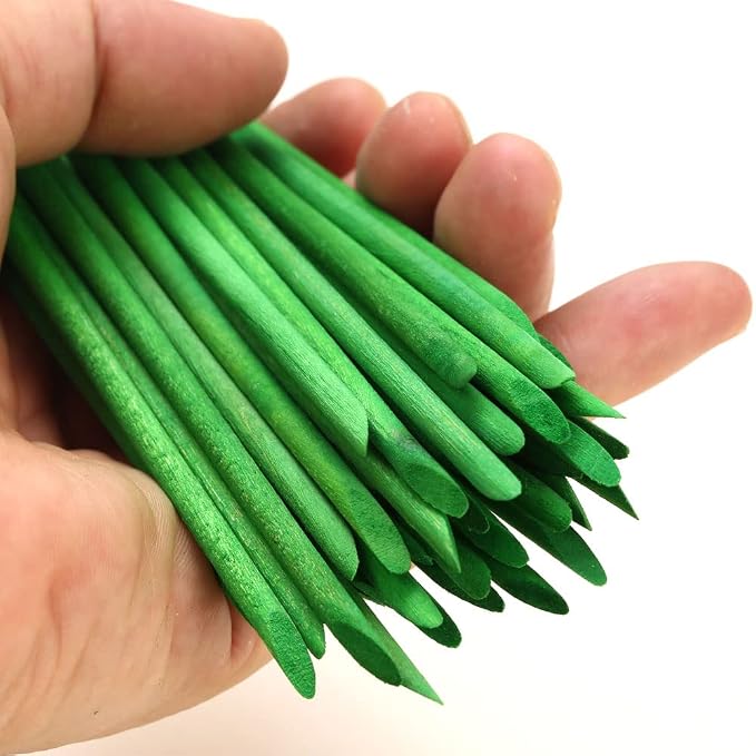 100 Pcs Orange Wood Nail Sticks Double Sided Multi Functional Cuticle Pusher - Image 4