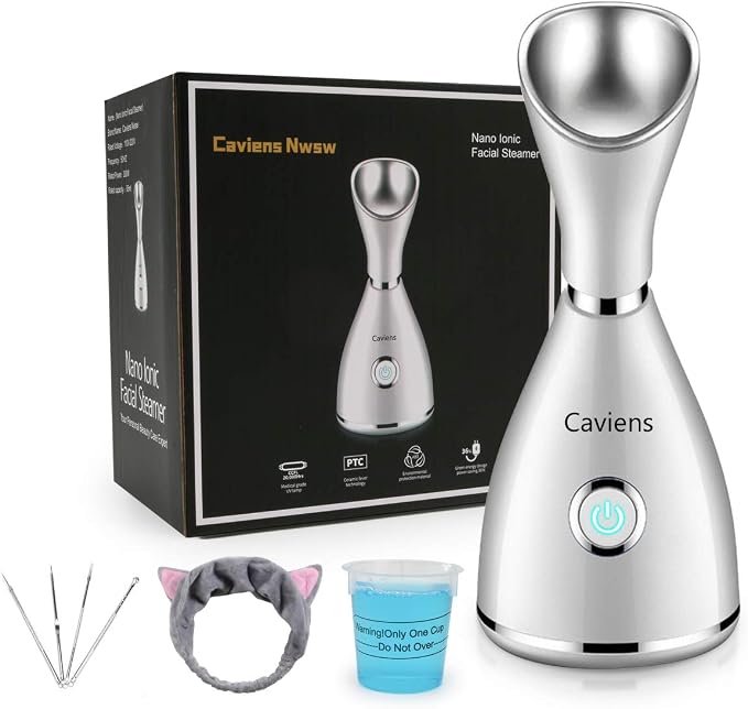 Facial Steamer-Nano Ionic Facial Steamer Warm Mist Humidifier Atomizer Sprayer by CaviensNwsw