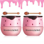 2PCS Strawberry Lip Balm, Vitamin E Lip Masks & Moisturizing Propolis Sleeping by Alisesun