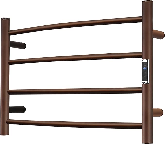 Towel Warmer with Built-in Timer Bathroom Wall Mounted Bath Towel Heater by SHARNDY