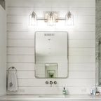 SOLFART Brushed Nickel Bathroom Lights Over Mirror 3 Lights Vanity Lights - Image 7