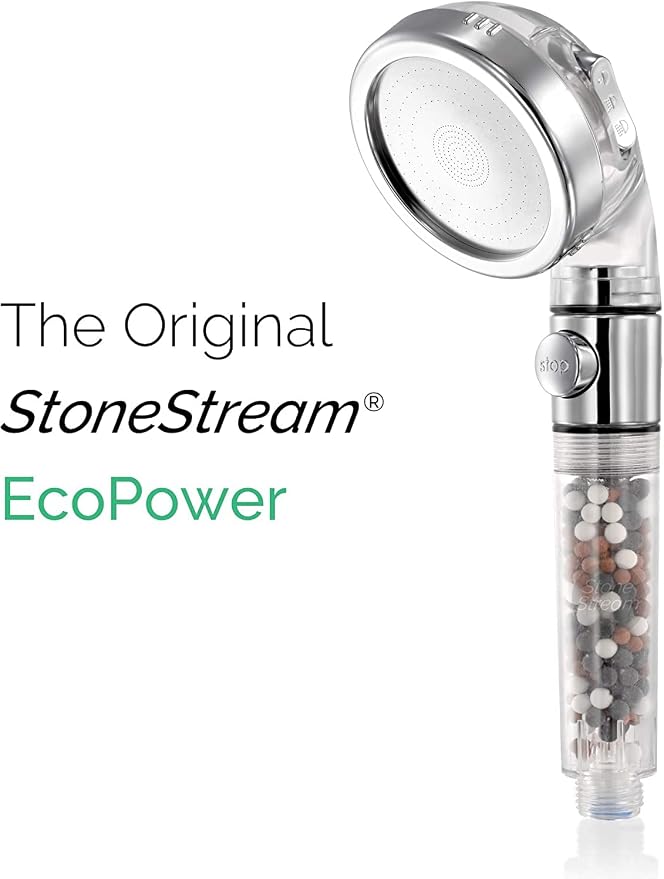 Original StoneStream Filtered Shower Head, Eco Power High Pressure Water - Image 7