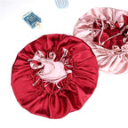 Adjustable Silk Satin Bonnet Hair Care Caps - Image 7