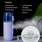 2Pack Kingsmile Facial Mister, Portable Face Mister, Cool Nano Mist Sprayer - Image 8