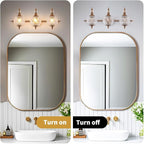 Brushed Antique Brass Bathroom Vanity Light Fixture Vintage Style - Image 7