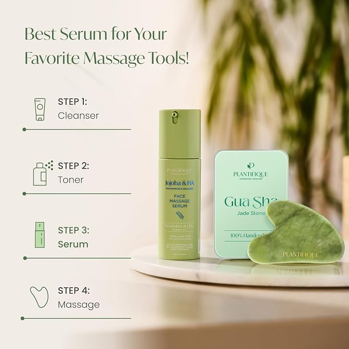 PLANTIFIQUE Korean Jojoba Oil & Hyaluronic Acid Face Massage Serum – Hydrating - Image 5