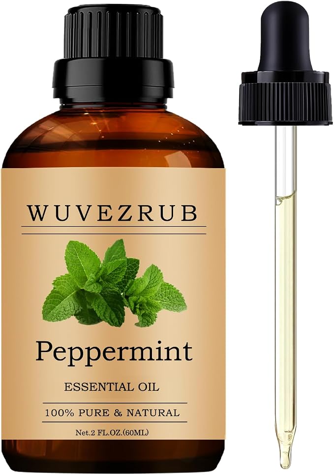 Peppermint Essential Oils, 60ML Pure and Natural Essential Oil by WUVEZRUB