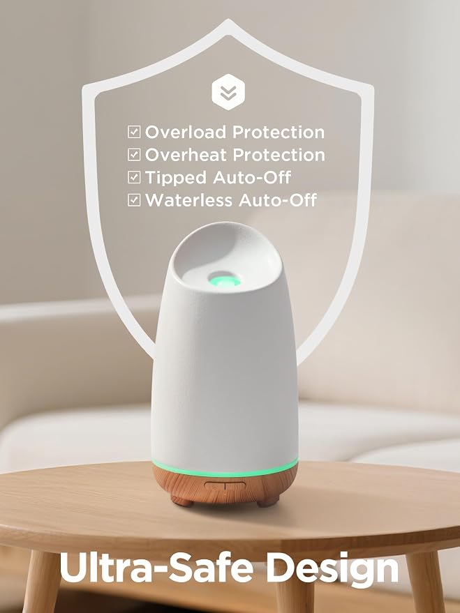 InnoGear 150ml Ceramic Oil Diffuser, Handcrafted Stone Essential Oil Diffuser - Image 4