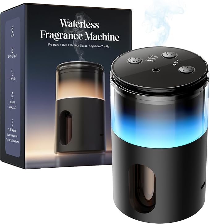 Waterless Diffuser for Essential Oil: Mini Battery Scent Diffuser for by Pmsusoow