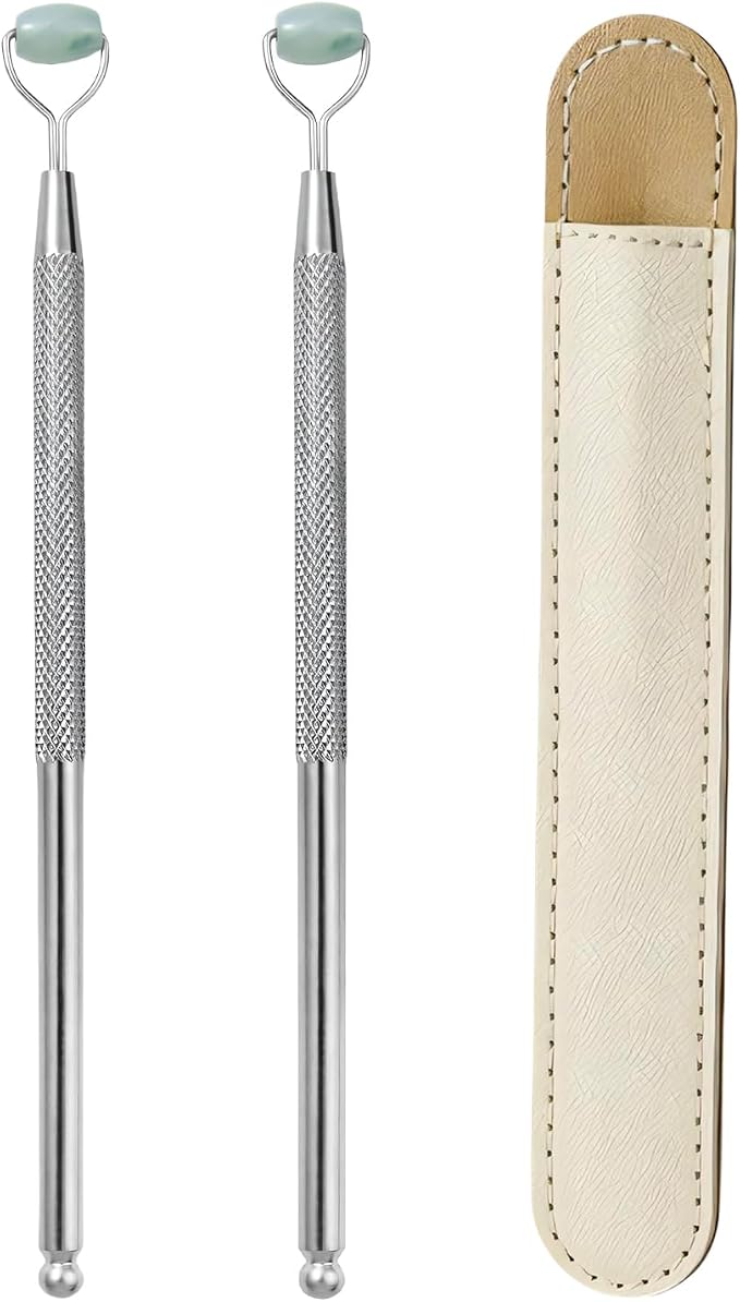 Metal Eyelid Massage Wand for Dry Eyes, Eyelid Roller for Chalazion, Stye & MGD by OnlyFocusonEyeCare
