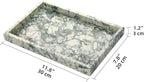 Marble Bathroom Vanity Tray, Natural Luxury Vanity Home Kitchen Bathroom Table - Image 2