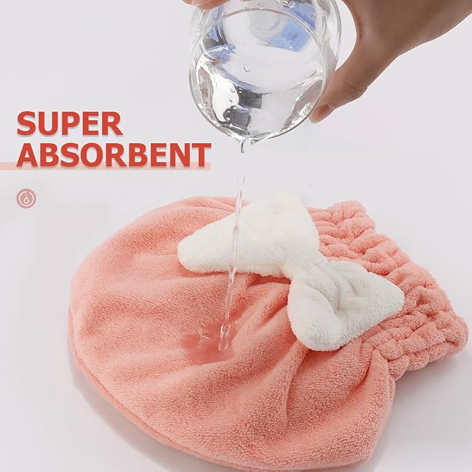 2Pcs Microfiber Hair Wrap Hair Drying Cap Hair Plopping Cap Towel Curly Hair - Image 4