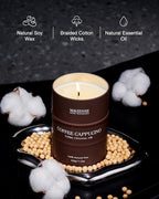 M&SENSE Coffee Cappucina Scented Candles, Christmas Soy Wax, Christmas Decor - Image 4