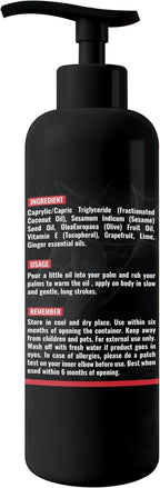 Organic - Grapefruit Full Edible Body Massage Oil - Refreshing, Calming | No - Image 8