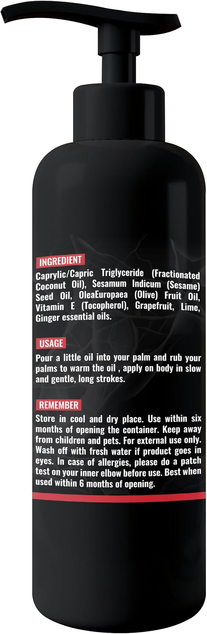 Organic - Grapefruit Full Edible Body Massage Oil - Refreshing, Calming | No - Image 8