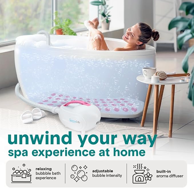 SereneLife Bubble Bath Mat - Image 2