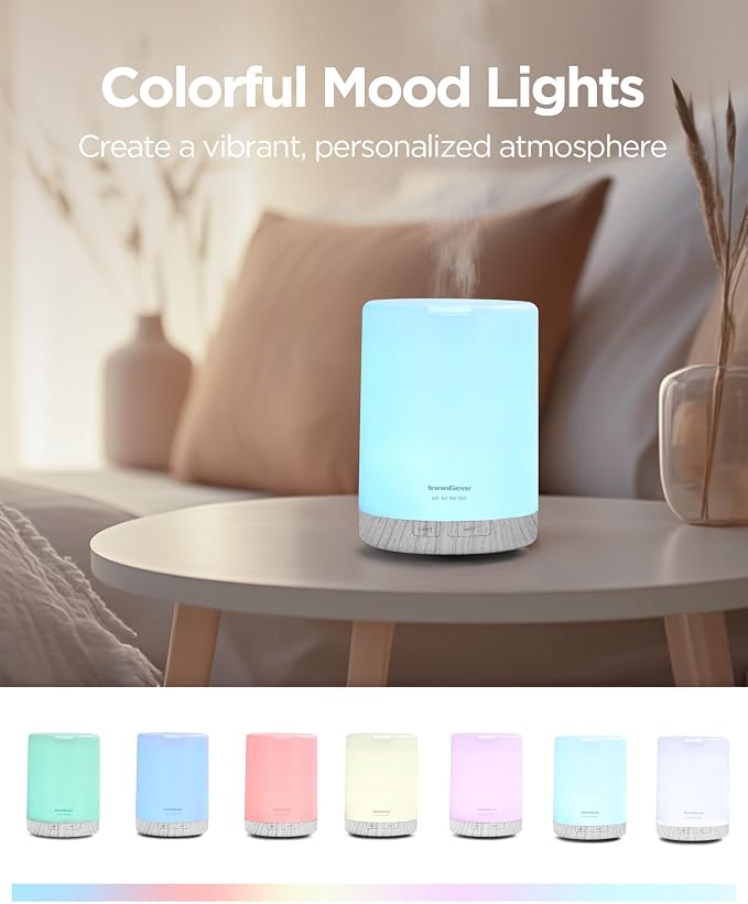 InnoGear 300ML Essential Oil Diffuser, Premium 5-in-1 Ultrasonic Aromatherapy - Image 5