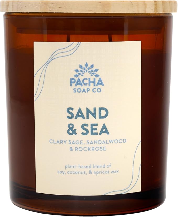 PACHA SOAP Co. Sand & Sea Candle, 7 oz by PachaSoapCo
