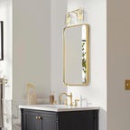 FEMILA Champagne Gold Bathroom Vanity Light, 2-Light Vanity Lighting fixtures - Image 2