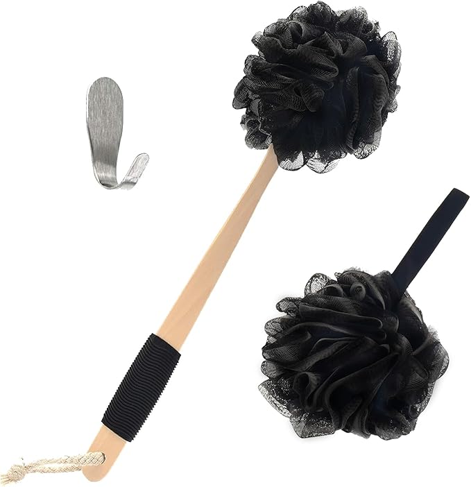 Bamboo Charcoal Infused Back Scrubber by yoove