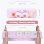 Spa Headband for Washing Face, 2 Pack Cute Hair Band for Shower Yoga Beauty - Image 3