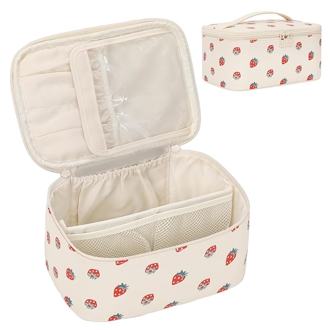 OCHEAL Makeup Bag, Travel Makeup Organizer Bag, Large Capacity Cosmetic Bags - Image 8