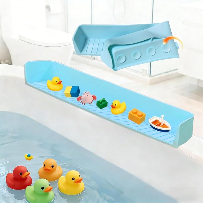 Bathtub Splash Guard for Tub Kids - 31IN Silicone Splash Guard by Unknown