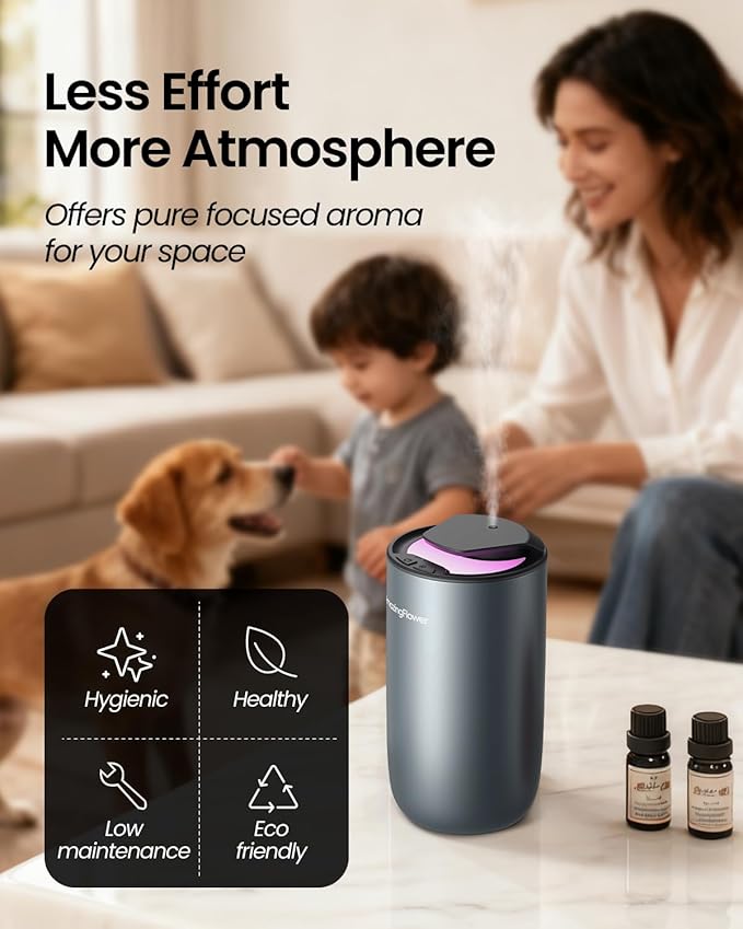 Waterless Diffuser for Essential Oil, Smart Car Air Freshener Diffuser - Image 3