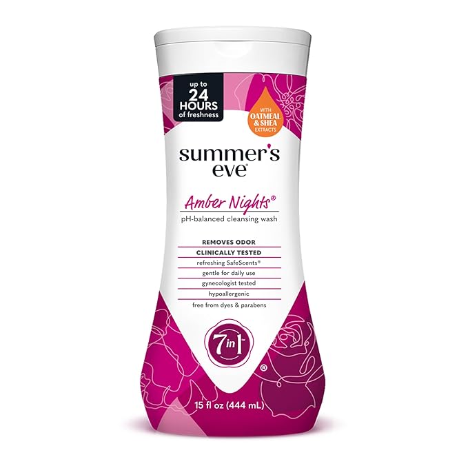 Summer's Eve Amber Nights with Oat and Shea Extracts, Daily Refreshing All Over by SummersEve