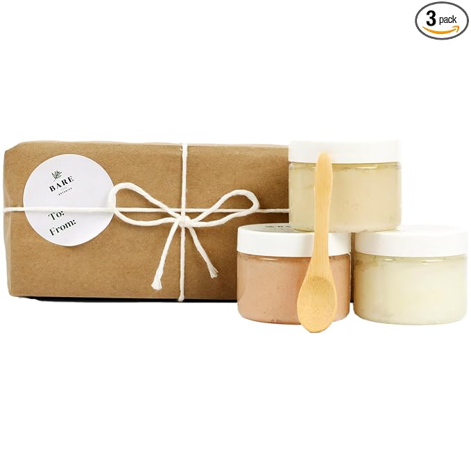 Bare Botanics 3 pc Body Scrub Gift Set by BareBotanics