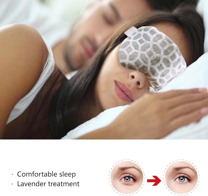 2 in 1 Heated/Ice Eye Mask Moist Heat Eye Mask Lavender & Flaxseed Sinus Pillow - Image 4