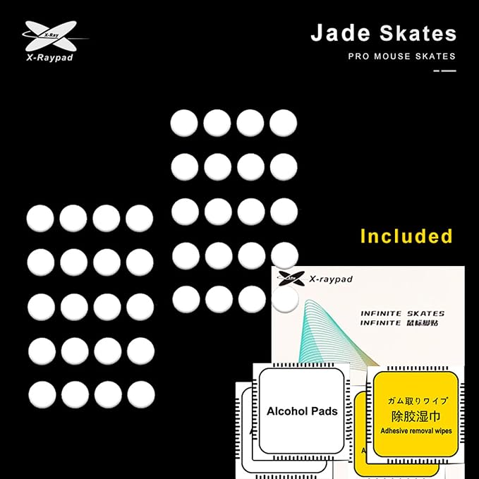 X-Raypad Jade Speed Mouse Skates, Offers Excelent Wear Resistance, Speed & - Image 3