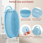 Silicone Body Scrubber 2 Pack Silicone Loofah Exfoliating Body Scrubber Soft - Image 3