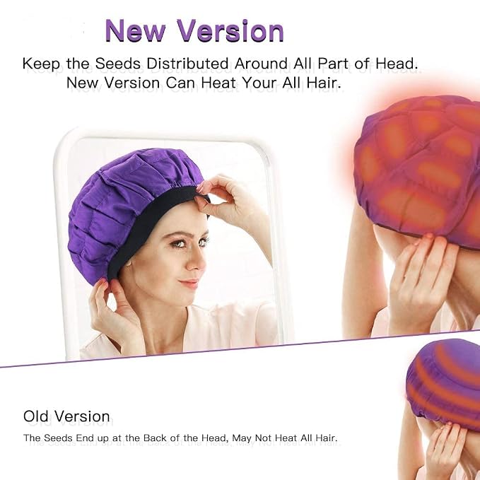 Beautybaby Cordless Deep Conditioning Heat Cap, Microwavable Treatment Steaming - Image 3