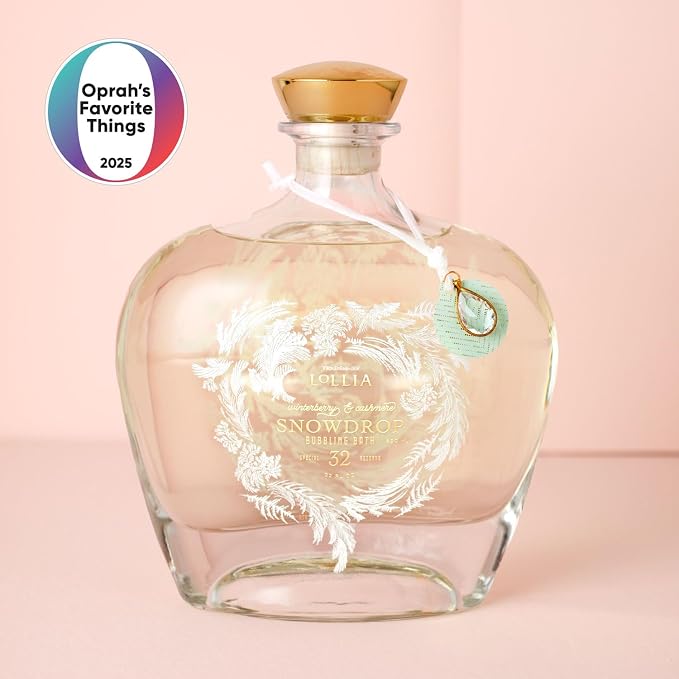 Lollia Snowdrop Bubble Bath, 22 fl oz, 650 ml, Winterberry & Cashmere Fragrance - Image 2