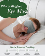 Sivio Weighted Eye Mask for Sleeping, Cooling & Cozy Reversible Blackout Sleep - Image 3