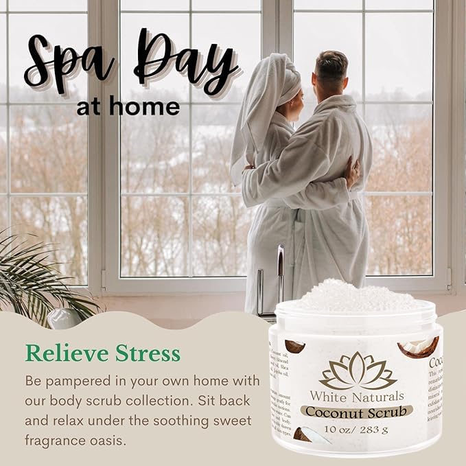 Organic Coconut Oil Scrub, Exfoliating Salt Body Scrub, Deep Cleansing - Image 5