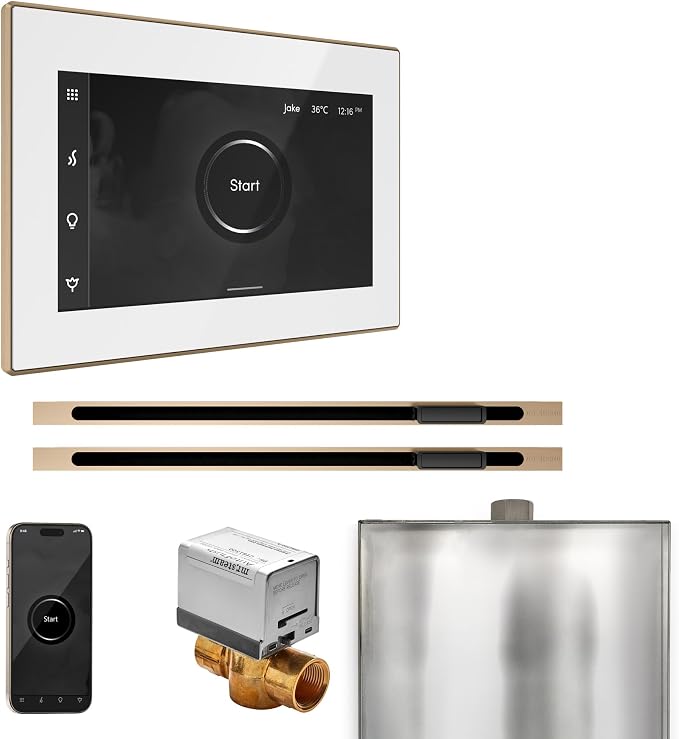 Mr Steam XButler Max Steam Shower Pkg w/iSteamX Control and Linear Steamhead in by MrSteam
