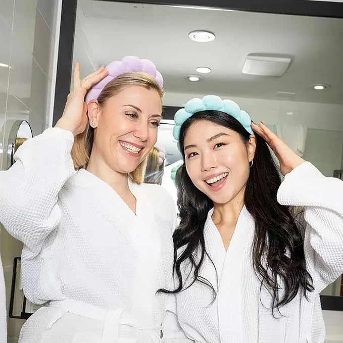 Spa Headbands - Terry Cloth Face Wash, Facial Makeup, Skincare and Mask - Image 5