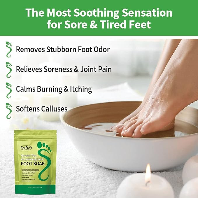 ForPro Professional Collection Green Tea & Lemongrass Foot Soak - Image 4