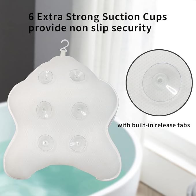 Poemland Extra Thick Large Bath Pillow - Image 4