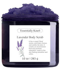 Lavender Salt Scrub 10 oz – Natural Exfoliating Body Scrub by EssentiallyKateS