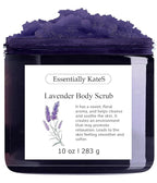 Lavender Salt Scrub 10 oz – Natural Exfoliating Body Scrub by EssentiallyKateS