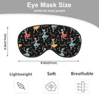 Dancing Skull Sleep Mask Eye Mask Party Halloween Music Fun Headphones Black - Image 2