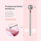 MelodySusie 7mm Ball Shape Cuticle Clean Nail Drill Bit 3/32'', Professional - Image 5
