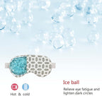 2 in 1 Heated/Ice Eye Mask Moist Heat Eye Mask Lavender & Flaxseed Sinus Pillow - Image 5