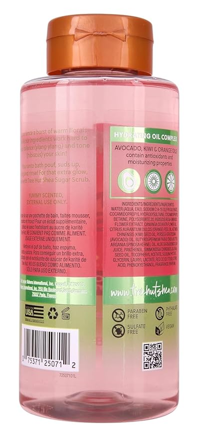 Tree Hut Pink Hibiscus Foaming Gel Wash, Hydrating & Moisturizing Body Wash - Image 2
