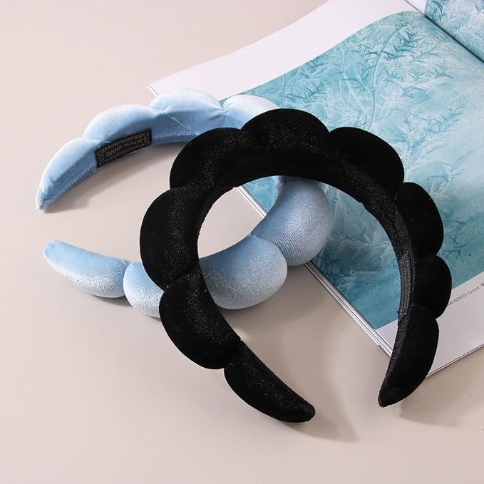 Luckybear Spa Headband for Washing Face, Velvet Makeup, Bubble Skincare - Image 5