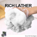 Loofah Sponge Bath Sponge for Women Men 4 Pack - Image 3