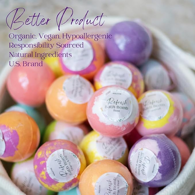 EvolutionUSA 24 Refresh Bath Bombs - Image 3